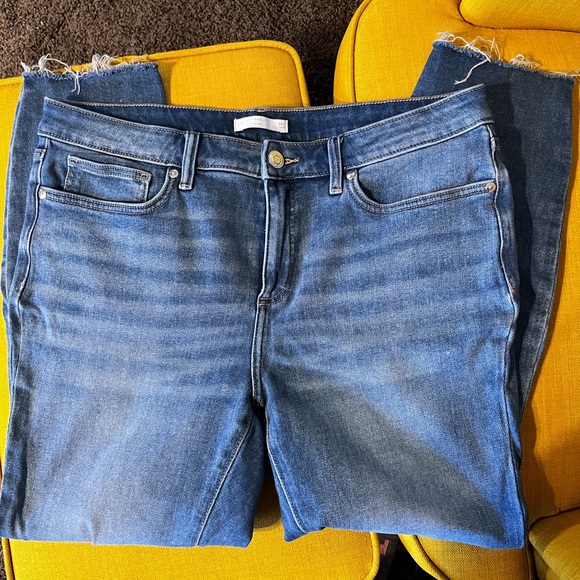 LC by Lauren Conrad Deconstructed Skinny Jeans 14W - Picture 2 of 3